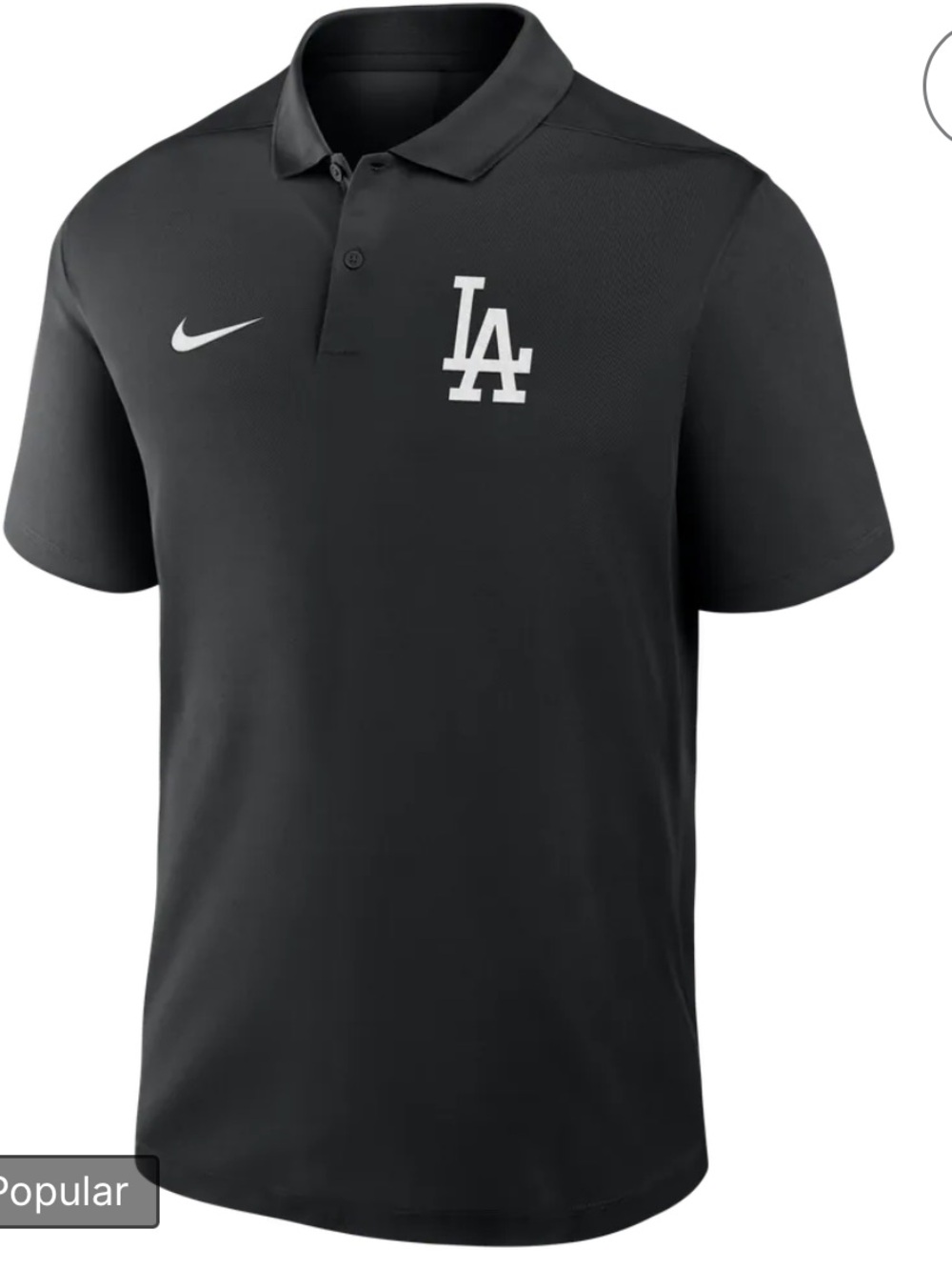 Nike Black LA Dodgers Polo Shirt